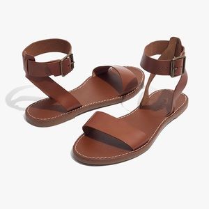 MADEWELL | The Boardwalk Ankle Strap Leather Sandal